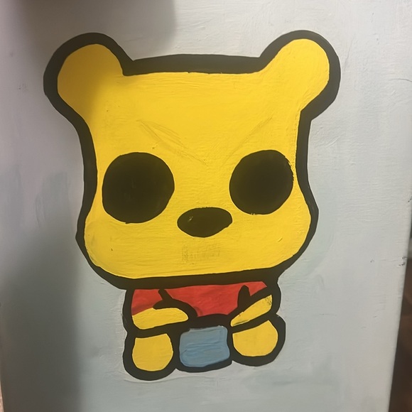 Winnie the poo funkle pop painting original - Picture 2 of 2